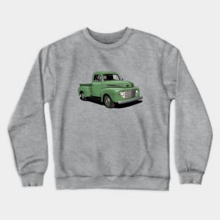 1950 Ford F1 Pickup Truck in light green Crewneck Sweatshirt